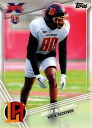 2020 Topps XFL Base Set Saeed Blacknall #33 card