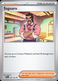 Paldea Evolved Saguaro #187 card