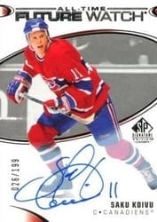 2020-21 SP Signature Edition Legends Base Set Saku Koivu #386 card