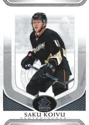 2020-21 SP Signature Edition Legends Base Set Saku Koivu #70 card