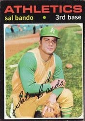 1971 Topps Base Set Sal Bando #285 card