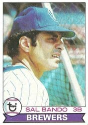 1979 Topps Base Set Sal Bando #550 card