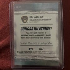 2021 Bowman's Best Best of 2021 Autographs Sal Frelick #B21-SF card