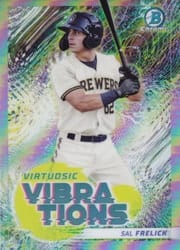 2022 Bowman Virtuosic Vibrations Sal Frelick #VV-14 card