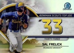 2023 Bowman Bowman Scouts Top 100 Sal Frelick #BTP-33 card