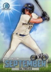 2023 Bowman Sights on September Sal Frelick #SOS-12 card