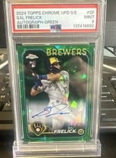 2024 Topps Chrome Update Sapphire Edition Autographs Sal Frelick #USA-SF card