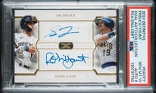 2024 Topps Definitive Collection Dual Autographs Sal Frelick / Robin Yount #DAC-FY card