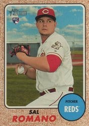 2017 Topps Heritage Base Set Sal Romano #622 card