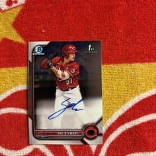 2022 Bowman Draft Chrome Autographs Sal Stewart #CDA-SS card