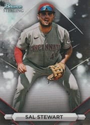 2023 Bowman Sterling Base Set Sal Stewart #BSP-76 card