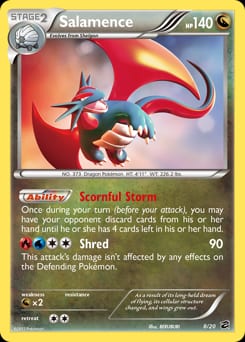 2012 Dragon Vault Salamence #8 card