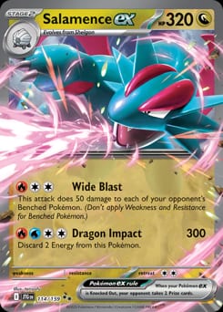 Journey Together Salamence ex #114 card