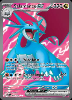Journey Together Salamence ex #177 card