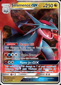 Dragon Majesty Salamence-GX #44 card