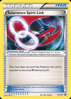 XY Black Star Promos Salamence Spirit Link #XY172 card