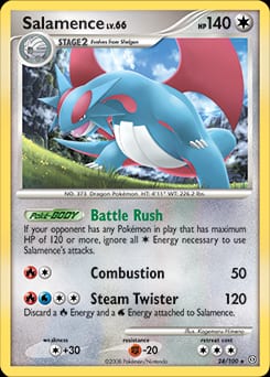 2008 Stormfront Salamence #24 card
