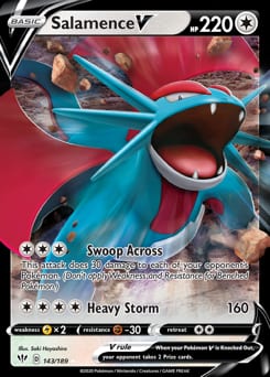 2020 Darkness Ablaze Salamence V #143 card