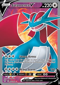 2020 Darkness Ablaze Salamence V #185 card
