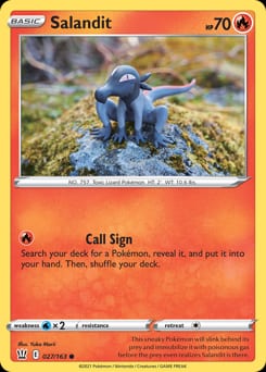 Battle Styles Salandit #27 card
