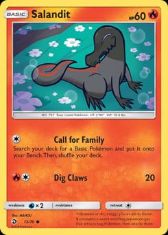 Dragon Majesty Salandit #13 card