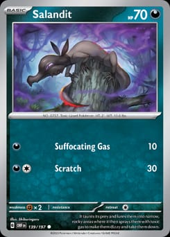 2023 Obsidian Flames Salandit #139