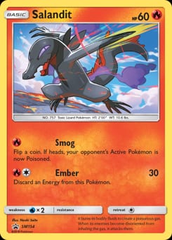 SM Black Star Promos Salandit #SM154 card