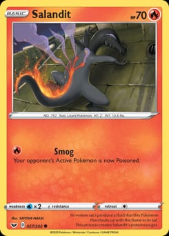 2020 Sword & Shield Salandit #27 card