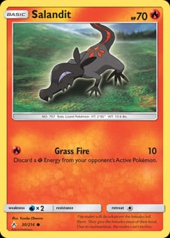 Unbroken Bonds Salandit #30 card