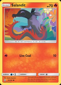 Unified Minds Salandit #33 card