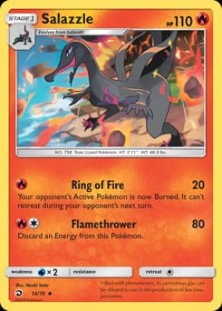 Dragon Majesty Salazzle #14 card