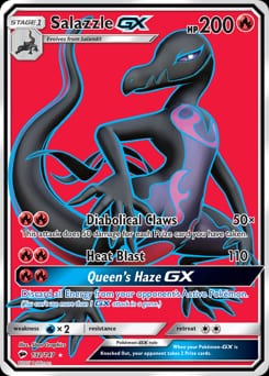 2017 Burning Shadows Salazzle-GX #132 card