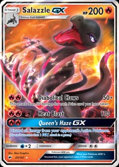 2017 Burning Shadows Salazzle-GX #25 card
