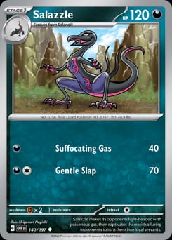 Obsidian Flames Salazzle #140 card