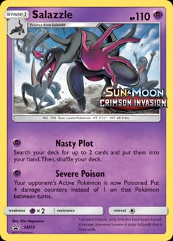 SM Black Star Promos Salazzle #SM73 card