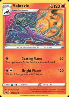 Sword & Shield Salazzle #28 card
