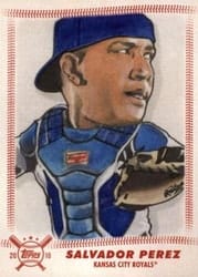 2018 Topps Big League Star Caricature Reproductions Salvador Perez #SCR-SP card