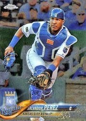 2018 Topps Chrome Base Set Salvador Perez #107 card