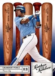 2019 Panini Leather & Lumber Base Set Salvador Perez #61 card