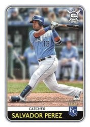 2020 Topps Big League Base Set Salvador Perez #1 card