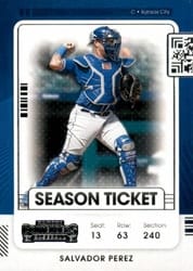 2021 Panini Contenders Base Set Salvador Perez #18 card