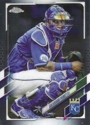 2021 Topps Chrome Base Set Salvador Perez #155 card