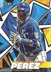 2021 Topps Fire Base Set Salvador Perez #158 card