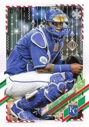 2021 Topps Holiday Base Set Salvador Perez #HW140 card