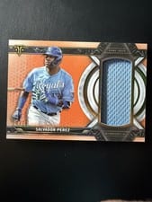 2021 Topps Triple Threads Single Jumbo Relics Salvador Perez #SJR-SPE card