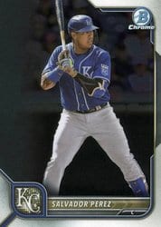 2022 Bowman Chrome Base Set Salvador Perez #80 card