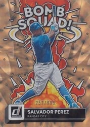 2022 Donruss Bomb Squad Salvador Perez #BS-1 card
