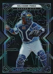 2022 Panini Chronicles Obsidian Salvador Perez #30 card