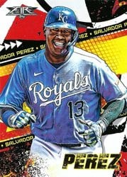 2022 Topps Fire Base Set Salvador Perez #67 card