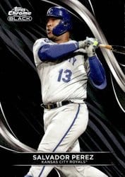 2024 Topps Chrome Black Base Set Salvador Perez #66 card